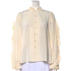 Alexis Silk Ruffle Blouse